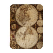 Vintage Karte Magnet (Vertikal)