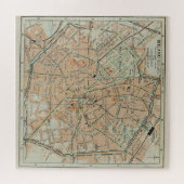 Vintage Karte Mailands Italien (1911) Puzzle (Horizontal)