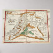 Vintage Karte Mesopotamiens (1482) Poster (Vorne)