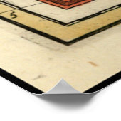 Vintage Karte Mexikos (1708) Poster (Ecke)