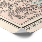 Vintage Karte Mexikos (1891) Poster (Ecke)