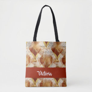 Vintage Karte mit Ballons Tasche