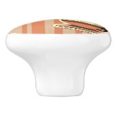 Vintage Karte mit einem Erdbeernachtisch Keramikknauf (Seitenansicht)