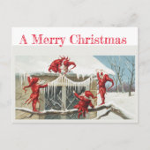 Vintage Karte mit Gnomen (Vorderseite)