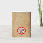 Vintage Karte "Mona Lisa" (Rückseite)