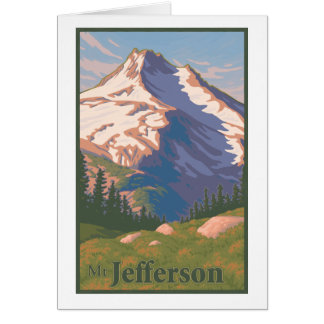 Vintage Karte Mt. Jefferson