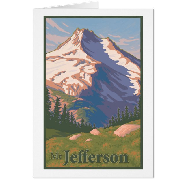 Vintage Karte Mt. Jefferson (Vorne)