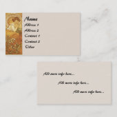 Vintage Karte Mucha Damen-Geschäft (Vorne/Hinten)