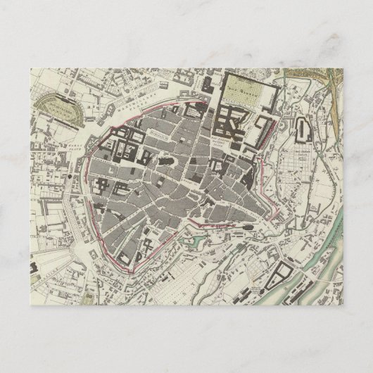 Vintage Karte München Deutschland (1832) (Vorderseite)
