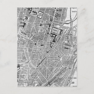 Vintage Karte München Deutschland (1884)