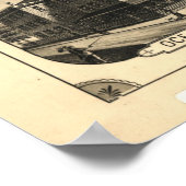 Vintage Karte Nantucket (1881) Poster (Ecke)