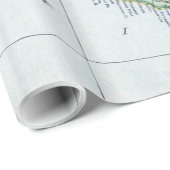 Vintage Karte Neuseelands (1921) Geschenkpapier (Rolleneckpunkt)