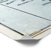 Vintage Karte Neuseelands (1921) Poster (Ecke)