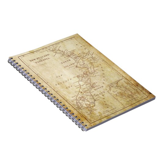 Vintage Karte Neuseelands c1879 Notizblock (Rechte Seite)