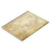 Vintage Karte Neuseelands c1879 Notizblock (Linke Seite)