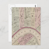 Vintage Karte New Orleans (1880) (Vorne/Hinten)