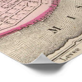 Vintage Karte New Orleans (1880) Poster (Ecke)