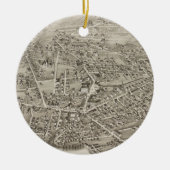 Vintage Karte Newton MA (1878) Keramikornament (Vorne)