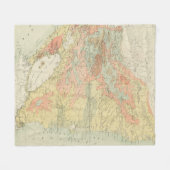 Vintage Karte Nicaraguas (1903) Fleecedecke (Vorderseite (Horizontal))