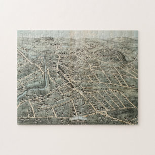 Vintage Karte Northampton MA (1875) Puzzle