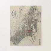 Vintage Karte Oakland CA (1912) Puzzle (Vertikal)