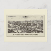 Vintage Karte Österreich | Wien Umgebung 1683