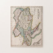Vintage Karte Österreichs (1832) Puzzle (Vertikal)