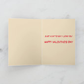 Vintage Karte Paarevalentines Tages (Innenseite)