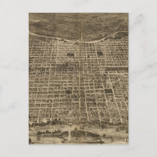 Vintage Karte Philadelphia (1872)