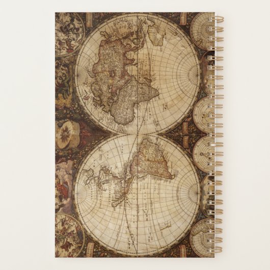 Vintage Karte Planer (Rückseite)