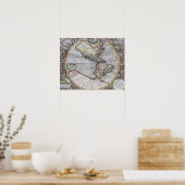 Vintage Karte Poster (Küche)