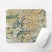 Vintage Karte San Francisco Mousepad (Mit Mouse)