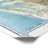 Vintage Karte San Francisco Poster (Ecke)