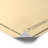 Vintage Karte San Franciscos (1915) Poster (Ecke)