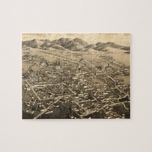 Vintage Karte Santa Fe (1882) Puzzle (Horizontal)