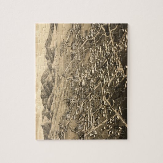 Vintage Karte Santa Fe (1882) Puzzle (Vertikal)