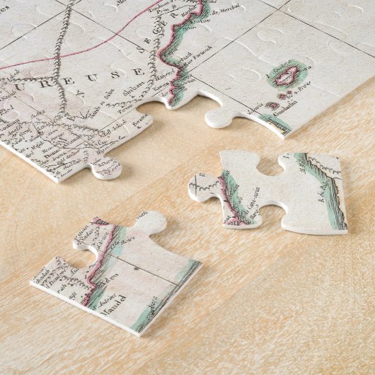 Vintage Karte Saudi-Arabiens (1771) Puzzle (Seite)