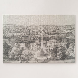 Vintage Karte Savannah Georgia (1856) Puzzle