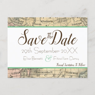 Vintage Karte Save the Date
