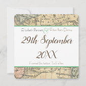 Vintage-Karte Save-the-Date Save The Date (Rückseite)