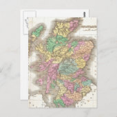 Vintage Karte Schottlands (1827) (Vorne/Hinten)