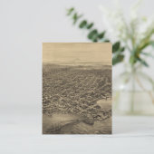Vintage Karte Seattles (1878) (Stehend Vorderseite)