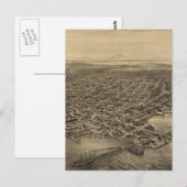 Vintage Karte Seattles (1878) (Vorne/Hinten)