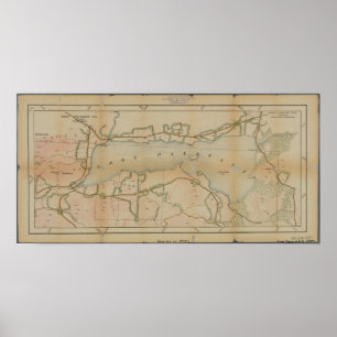 Vintage Karte See-angenehme New York Poster