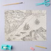 Vintage Karte Seidenpapier (Basteln)