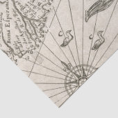 Vintage Karte Seidenpapier (Detail)