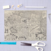 Vintage Karte Seidenpapier (Handwerk)