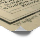 Vintage Karte Sewastopol Ukraine (1914) Poster (Ecke)