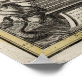 Vintage Karte Siziliens (1747) Poster (Ecke)