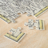 Vintage Karte Skandinaviens Puzzle (Seite)